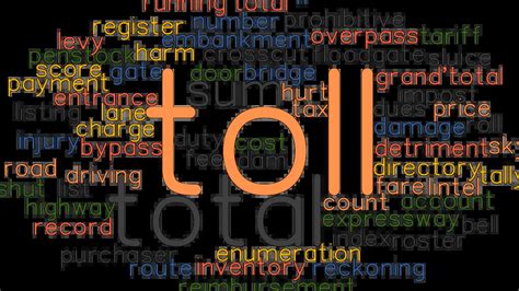 synonym toll|toll .